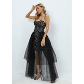 Strappy Sleeveless Maxi Diamente Embellished Bodycon Dress